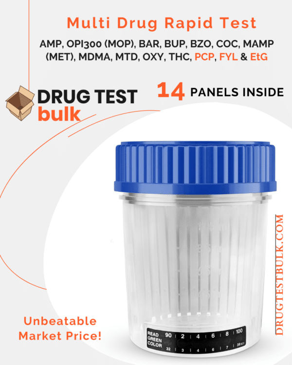 urine drug test 14 Panel cup with Etg and FYL