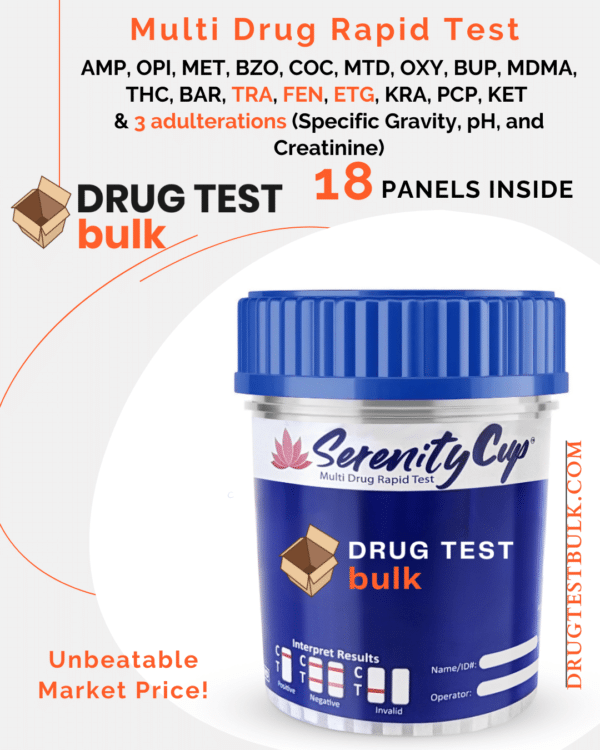 18-Panel Drug Screen Cup with Adulterants