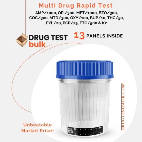 13 PANEL DRUG TEST CUP With K2 blank